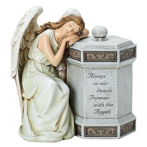 Angel Sleeping Memorial Box Sculpture Holds Ashes Artwork
